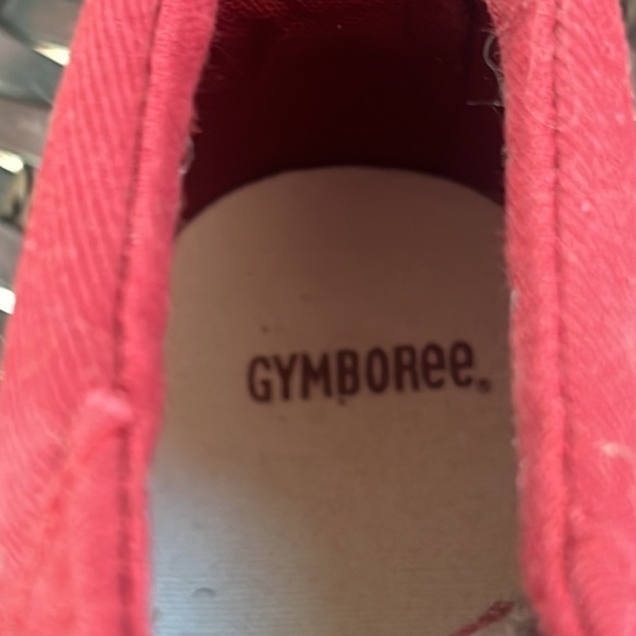 Gymboree High Top Sneakers maroon and gray size 3 - Picture 6 of 8